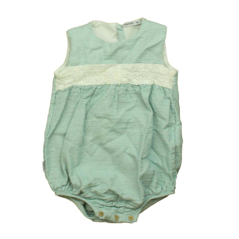Babidu Girls Blue | White Romper size: 3T